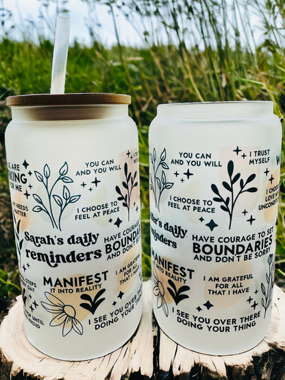 Personalisierte Affirmationen Tasse - Motivations- und Angstlinderungs-Geschenk