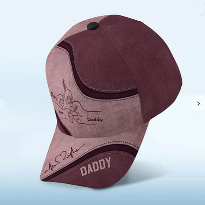 Personalized Fist Bump Daddy Classic Cap - Father's Day Gift