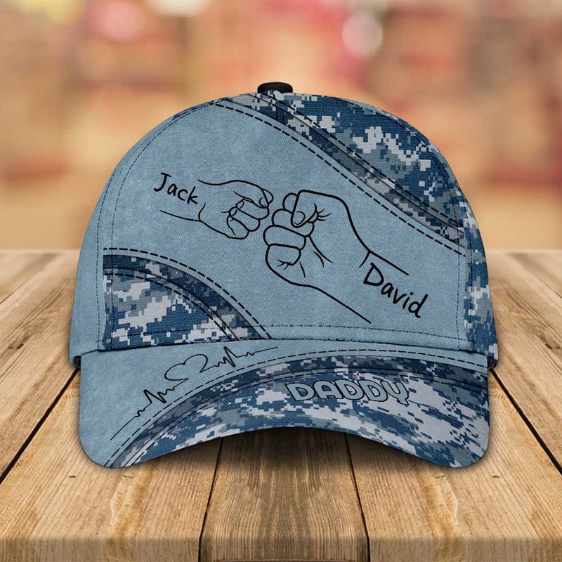 Fist Bump Daddy - Personalized Classic Cap for Father's Day
