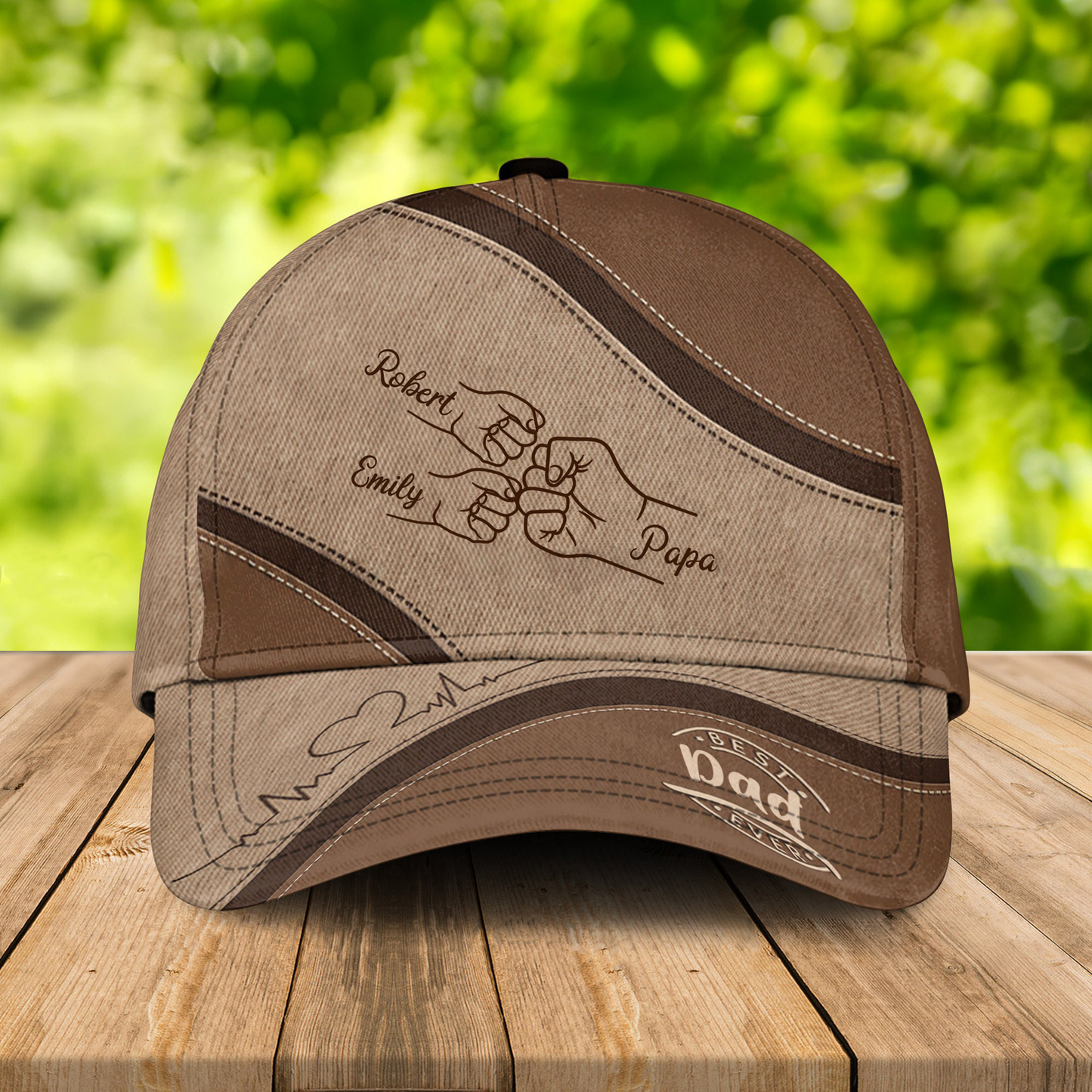 Personalized Daddy Cap - Father's Day Gift with Kid Names