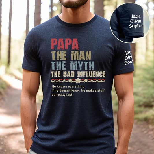 Personalized Papa - The Man, The Myth, Father's Day Gift