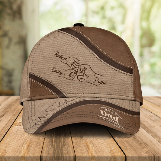 Personalized Daddy Cap - Father's Day Gift with Kid Names
