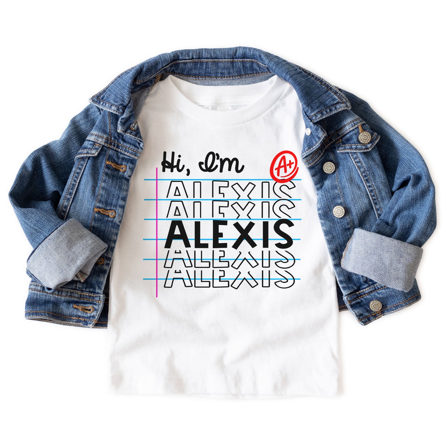 Personalized Kids Monogram Tee for Back-to-School Enthusiasts