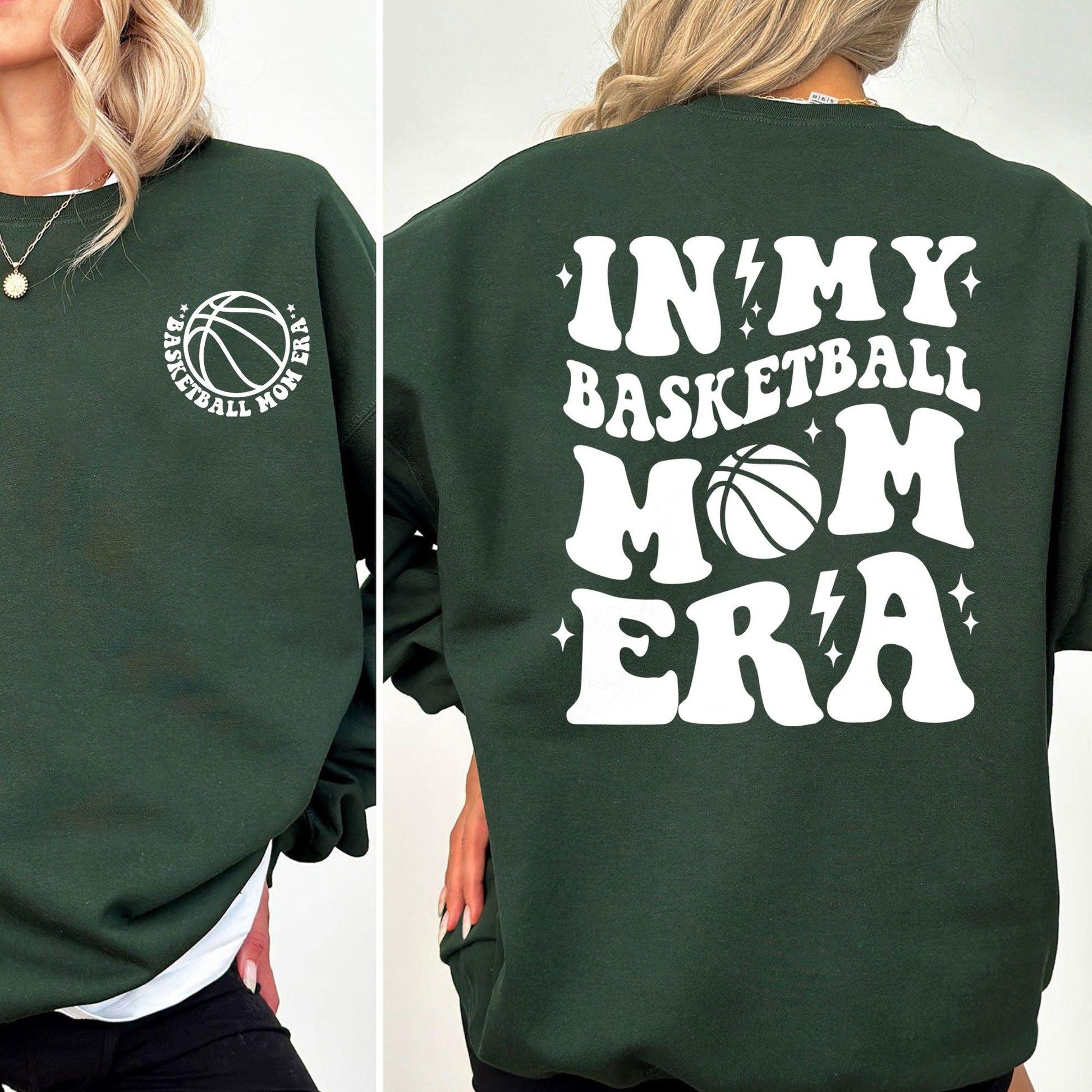 In My Basketball Mom Era Shirts and Sweatshirt and Shirts - Basketball Mom Gift - GiftHaus