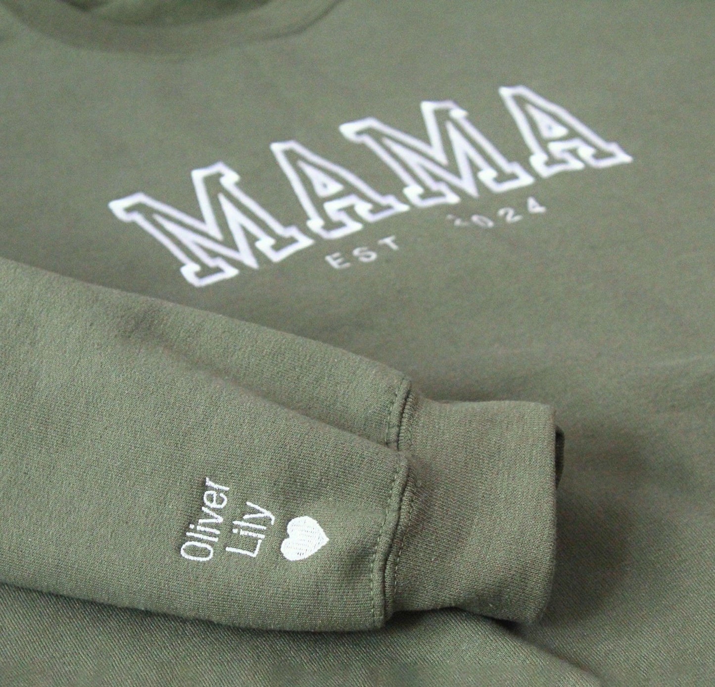 Individuell besticktes Mama-Sweatshirt, individuelles Mama-Geschenk - GiftHaus