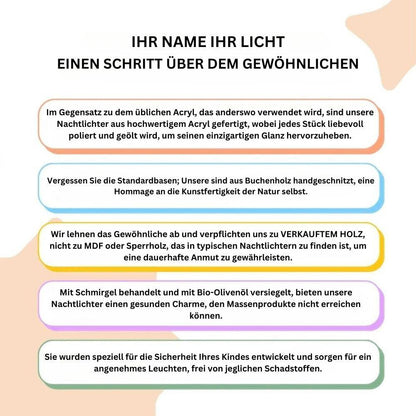 Individuelles Nachtlicht als Valentinstagsgeschenk – Jahrestagsgeschenke – romantisches Geschenk für Paare - GiftHaus