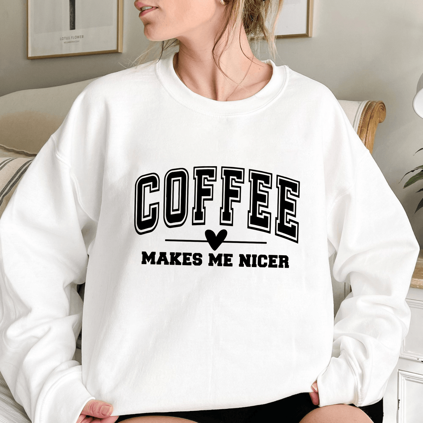 Kaffee-Glück Sweatshirt - Für gute Laune - GiftHaus