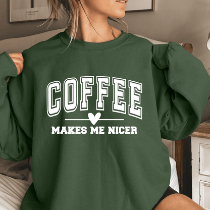 Kaffee-Glück Sweatshirt - Für gute Laune - GiftHaus