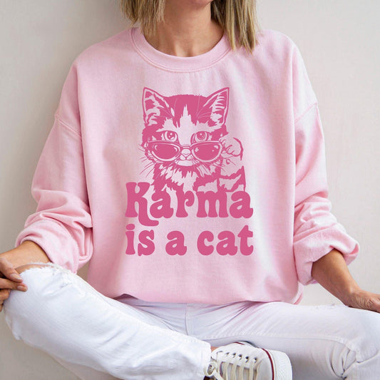Karma ist ein Katzen-Sweatshirt - GiftHaus