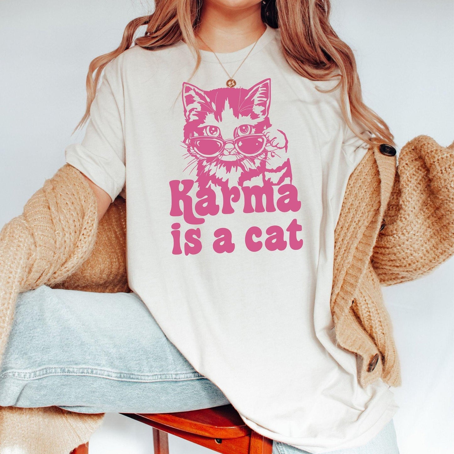Karma ist ein Katzen-Sweatshirt - GiftHaus