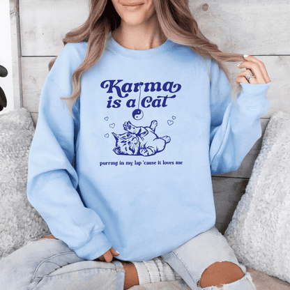 Karma ist eine Katze - Gemütliches Sweatshirt - GiftHaus