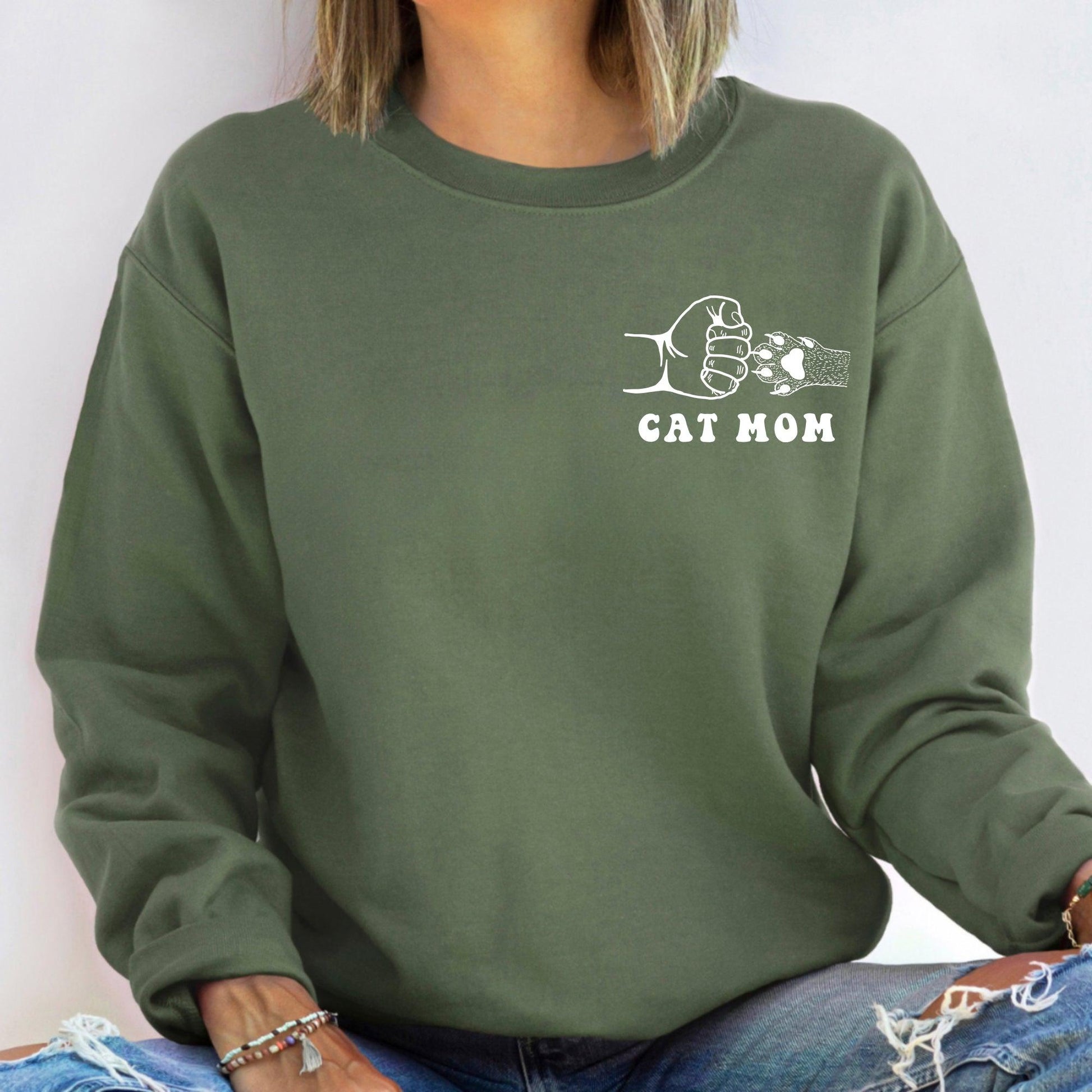 Katzen Mama Sweatshirt – Geschenk für Katzen Mama - GiftHaus