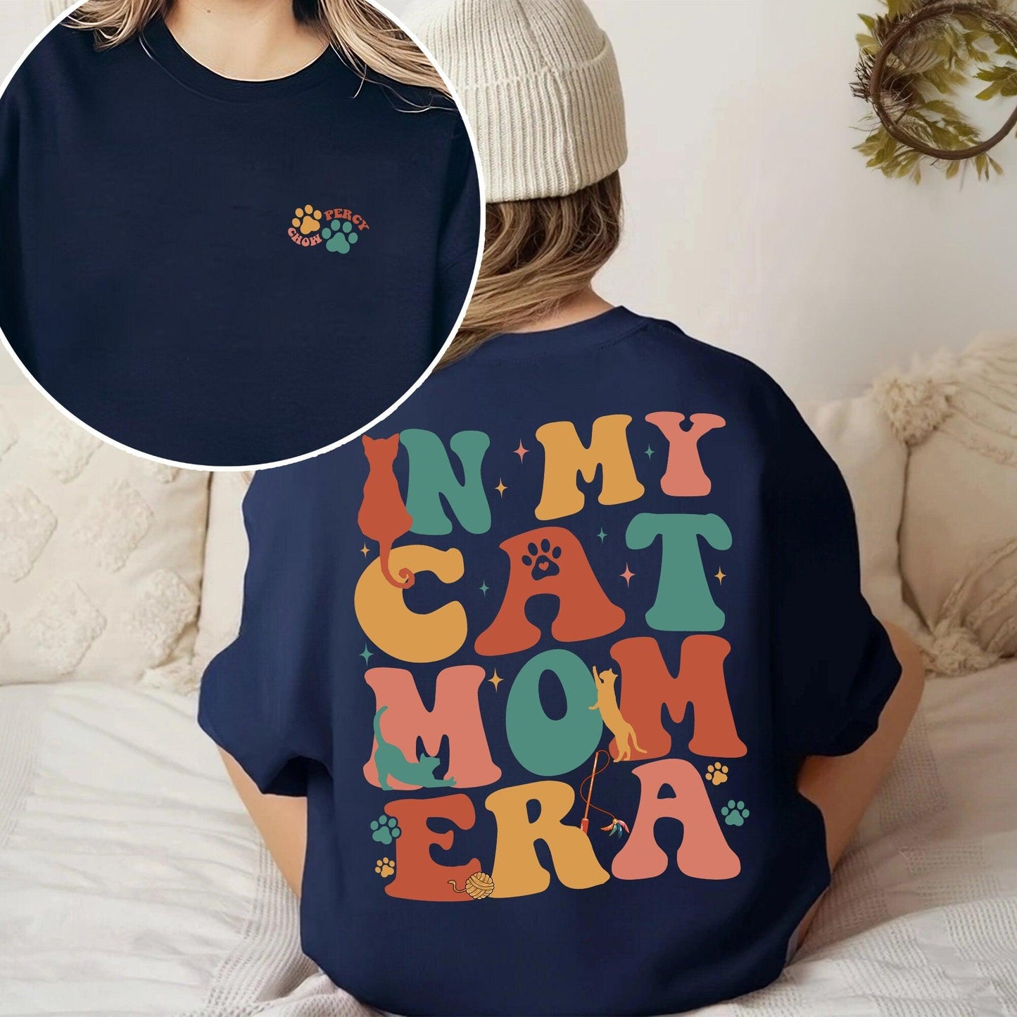 "Katzenmama Ära" Personalisiertes Sweatshirt - GiftHaus