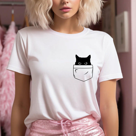 Katzentaschen Sweatshirt - Lustiges Katzen Shirt - GiftHaus