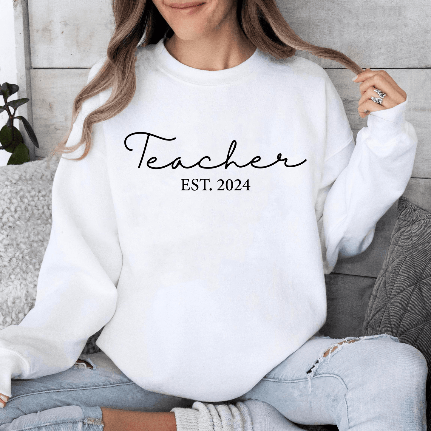Lehrer-Sweatshirt mit Personalisiertem Gründungsjahr – Feiern Sie Ihren Meilenstein - GiftHaus