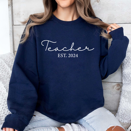 Lehrer-Sweatshirt mit Personalisiertem Gründungsjahr – Feiern Sie Ihren Meilenstein