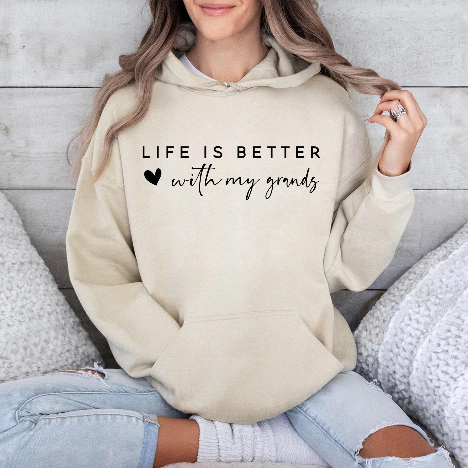 Life Is Better With My Grands Sweatshirt Und Hoodie - Muttertagsgeschenk - GiftHaus