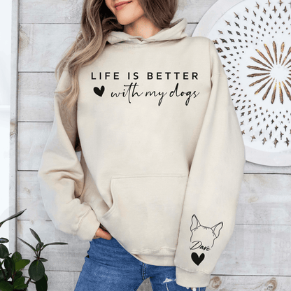 Life's Better with Dogs - Personalized Gift for Dog Moms - GiftHaus