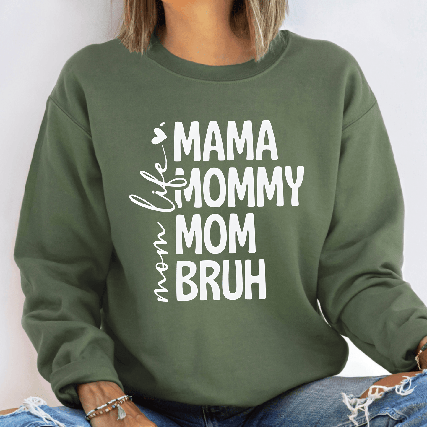 Lustiges Mama Sweatshirt - 'Mama Mommy Mom Bruh - GiftHaus