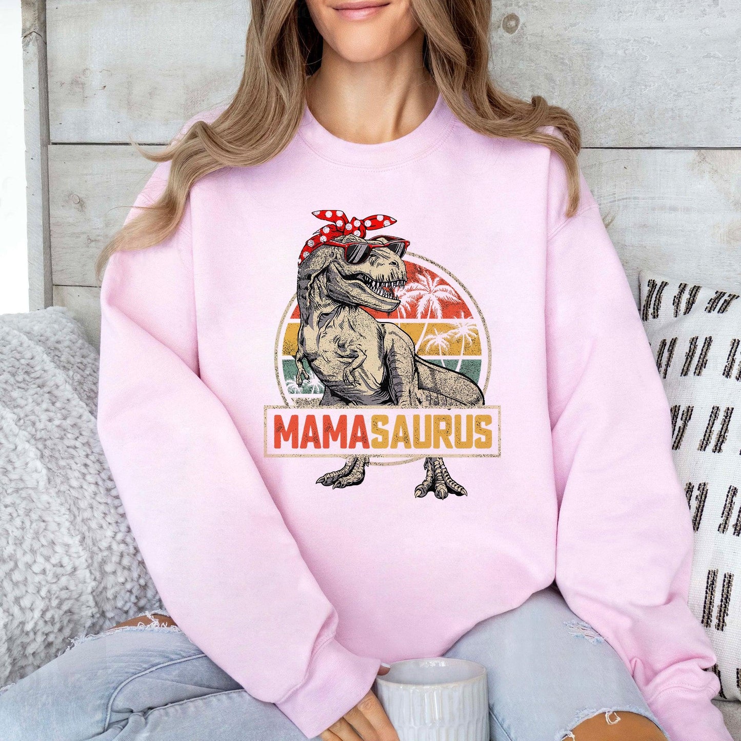 Lustiges Vintage Mamasaurus Sweatshirt und Shirts - Geschenk für Mama - GiftHaus