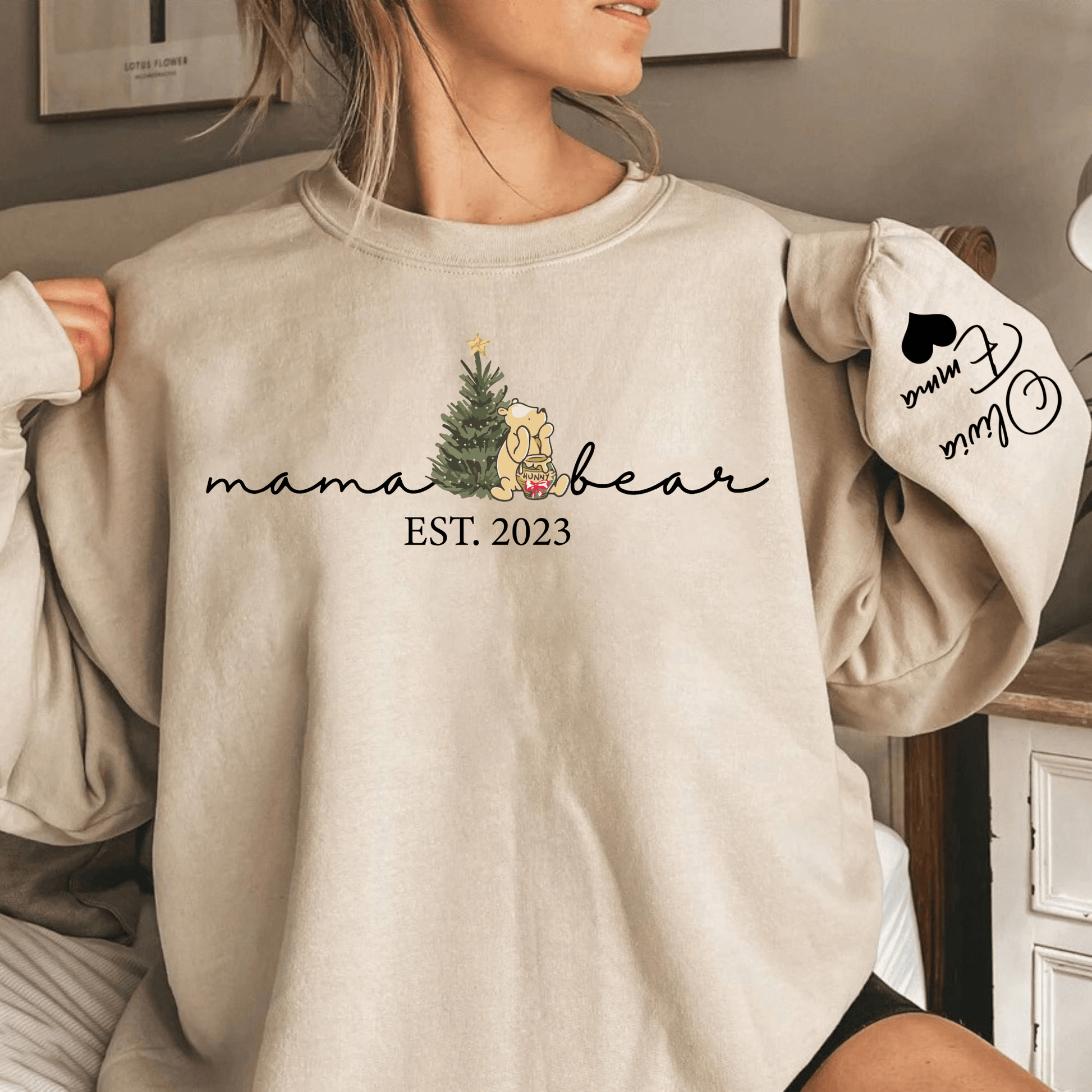 Mama Bär Familien-T-Shirt - Personalisiertes Geschenk für Mütter - GiftHaus