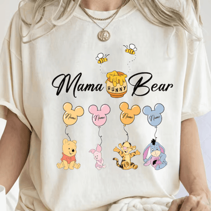 Mama Bär Hunny Familien -Shirt - Personalisierbares Geschenk - GiftHaus