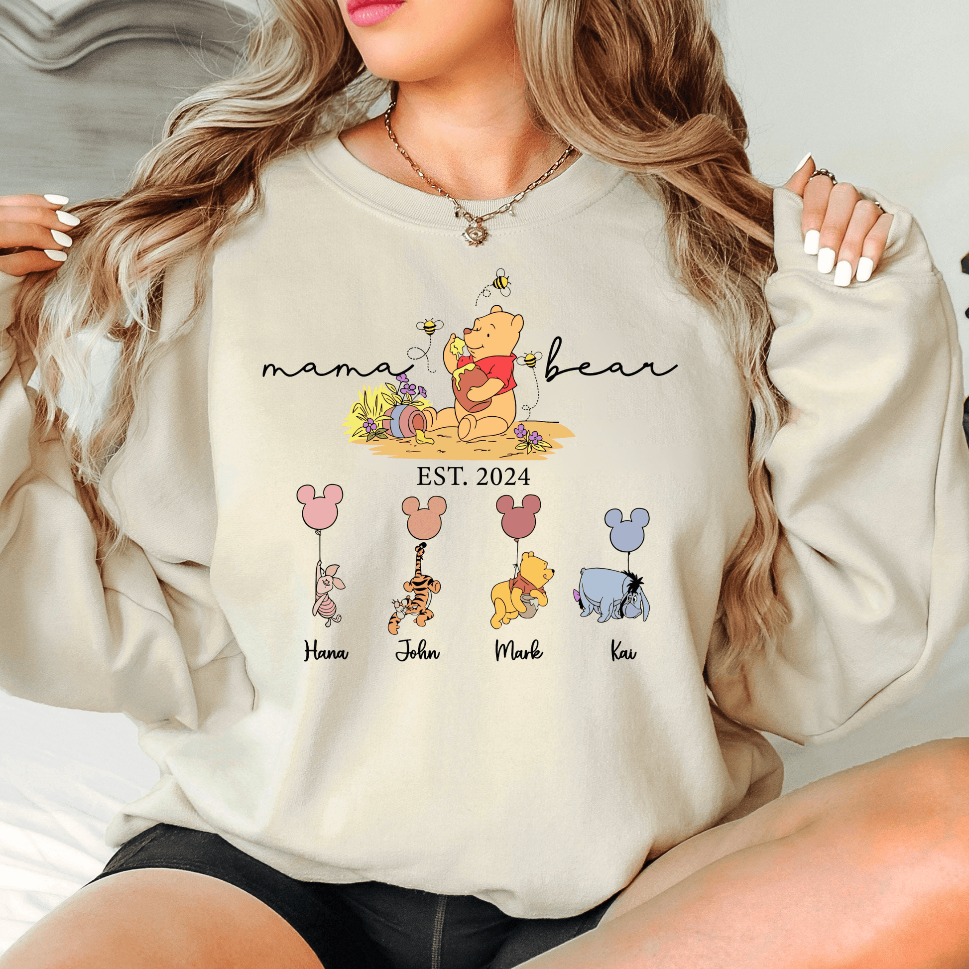 Mama Bär Personalisiertes Namen-Sweatshirt – Das Geschenk für Mütter - GiftHaus