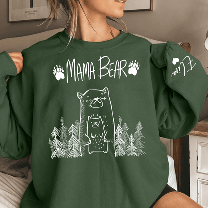 "Mama Bär" Sweatshirt – Personalisiertes Geschenk für Mütter - GiftHaus