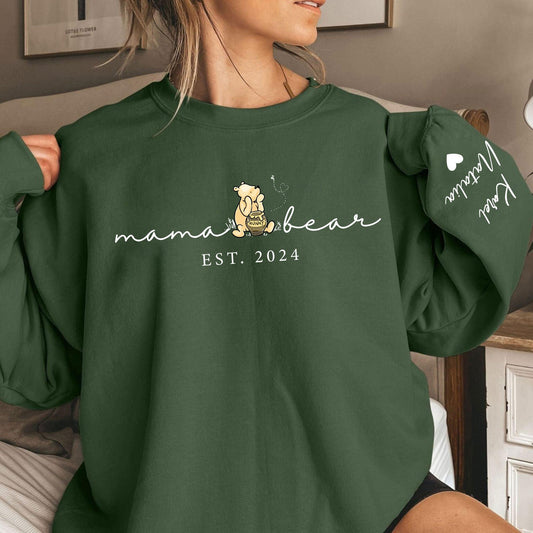 Mama Bear Sweatshirt - Personalisiertes Familienliebe Design mit Ihrem Spezialjahr - GiftHaus