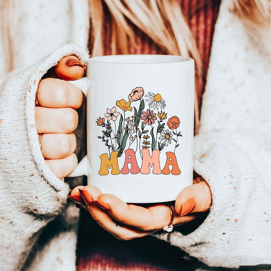 Mama Flowers Mug - Muttertagsgeschenk für Mama - GiftHaus