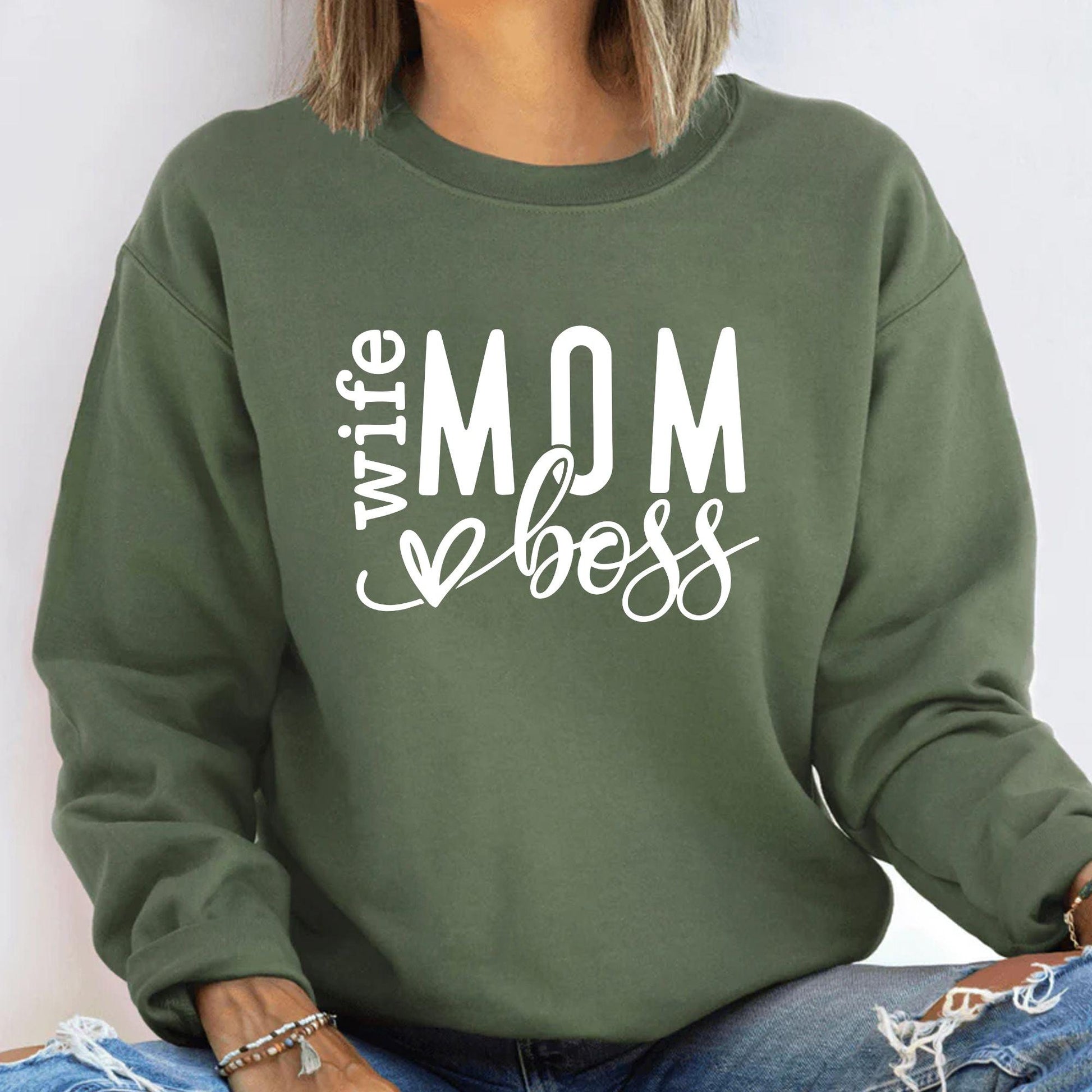 Mama Frau Boss Sweatshirt - Geschenk für Mama - GiftHaus