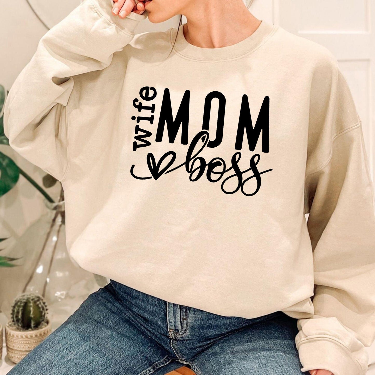 Mama Frau Boss Sweatshirt - Geschenk für Mama - GiftHaus