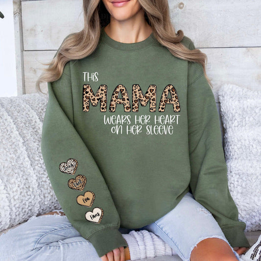 Mama Herz Sweatshirt – Modisches Statement für Mütter - GiftHaus