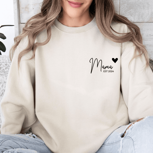 Mama Herzstück – Sweatshirt mit Personalisiertem Jahr - GiftHaus