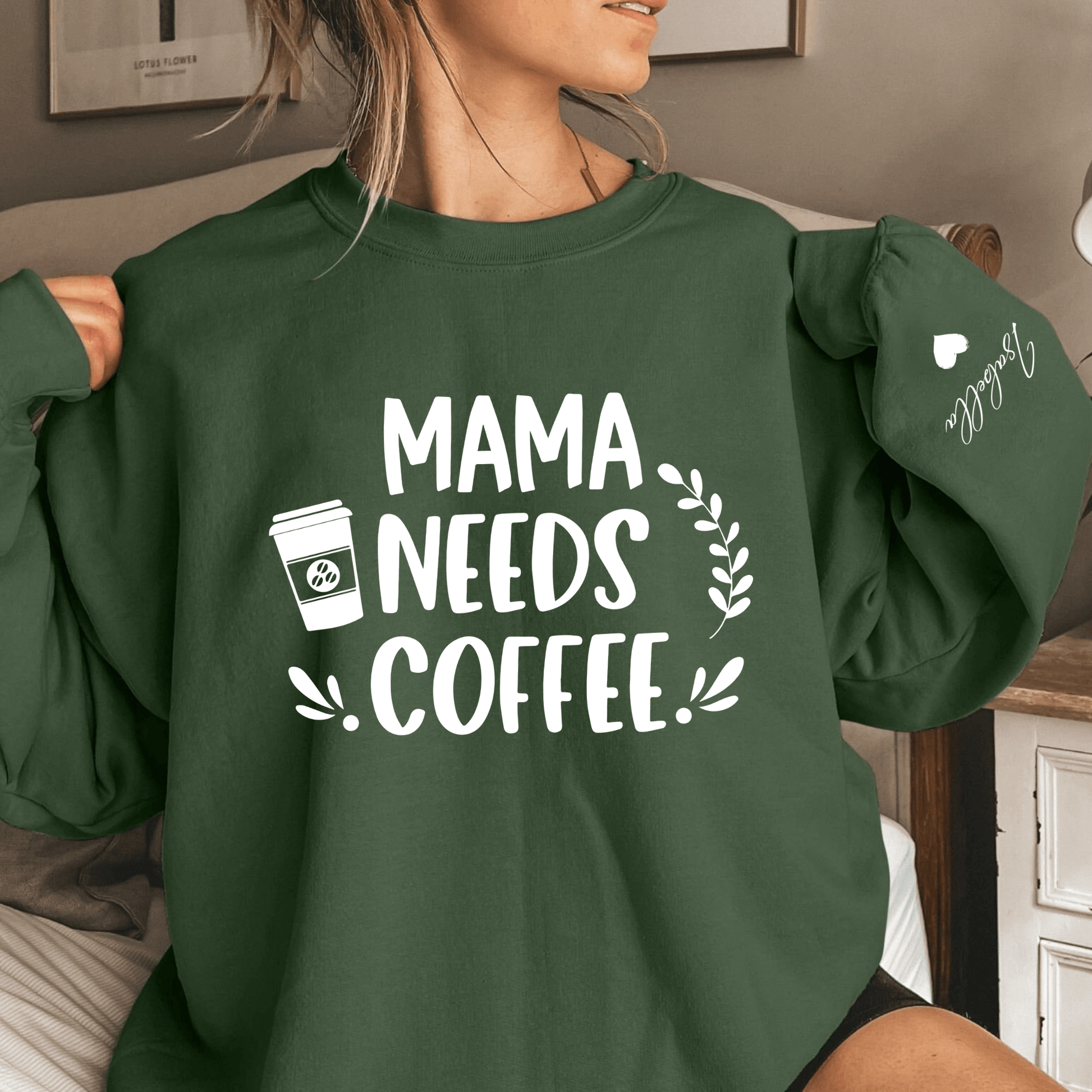 Mama's Kaffeezeit Sweatshirt - Persönliches Geschenk für Mütter - GiftHaus