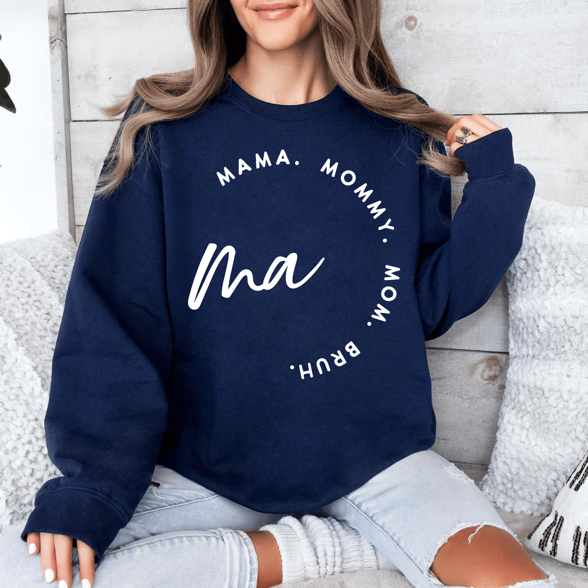 Mama Schriftzug Sweatshirt - Modern und Lässig - GiftHaus