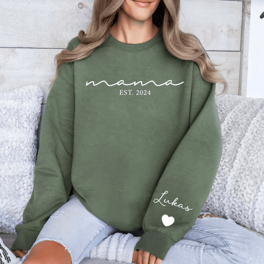 Mama-Shirt mit Kindernamen und Besonderem Jahr, Unikat Geschenk - GiftHaus