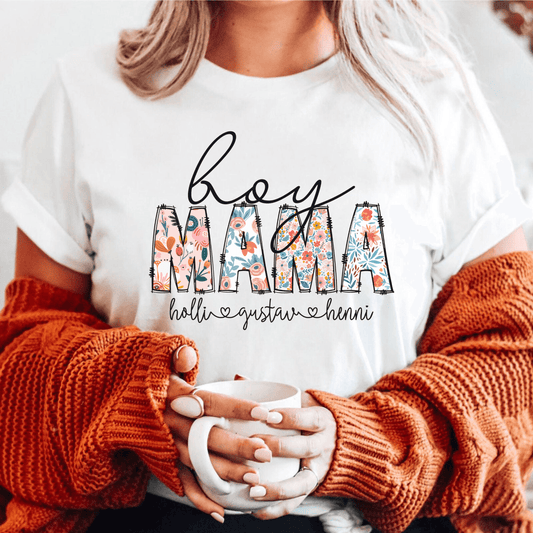 Mama von Helden - Persönliches 'Boy Mama' Shirt zum Muttertag - GiftHaus