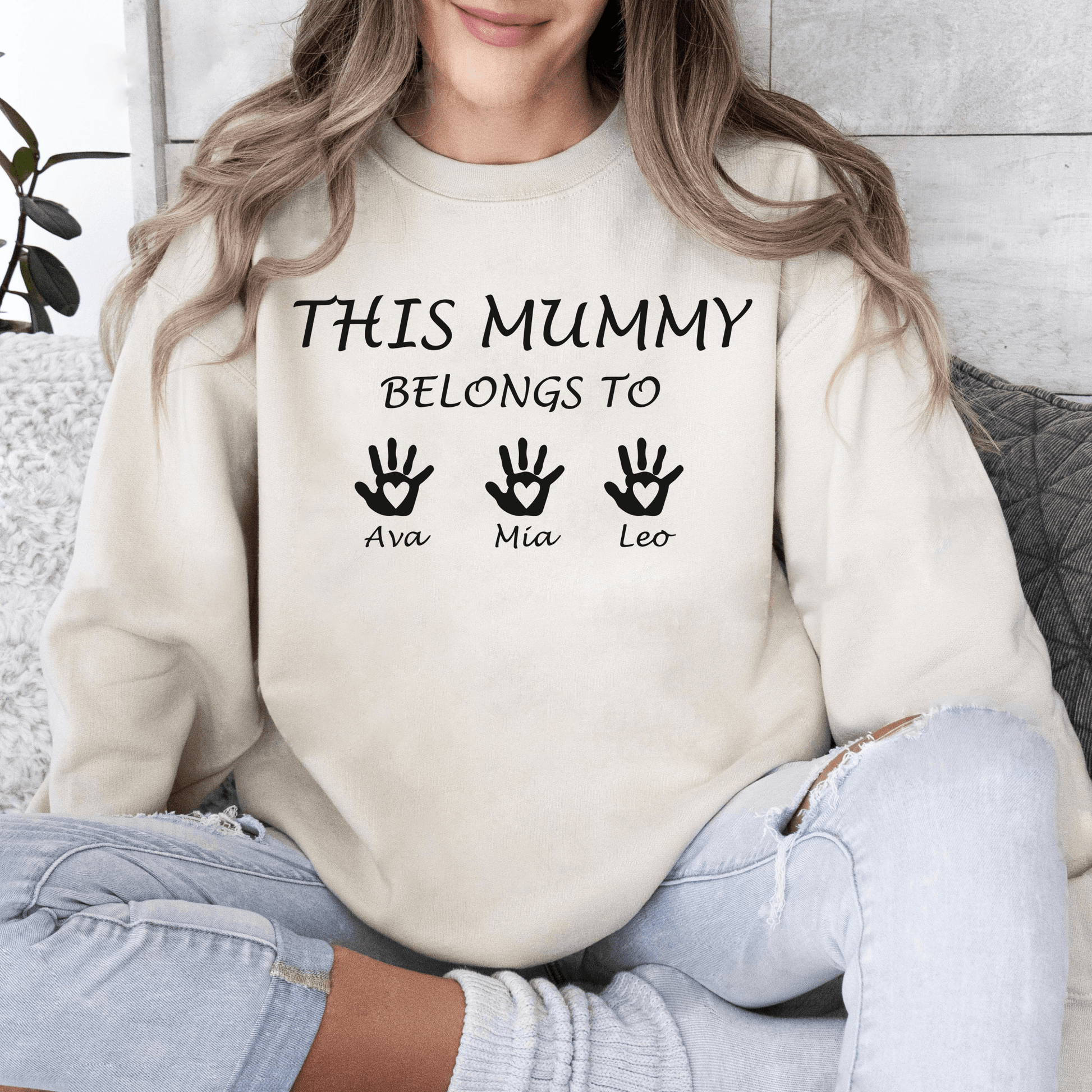 Mamas Liebe Manifest - Personalisiertes Familien Sweatshirt - GiftHaus