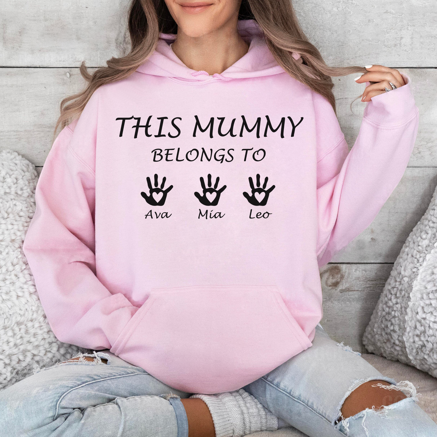 Mamas Liebe Manifest - Personalisiertes Familien Sweatshirt