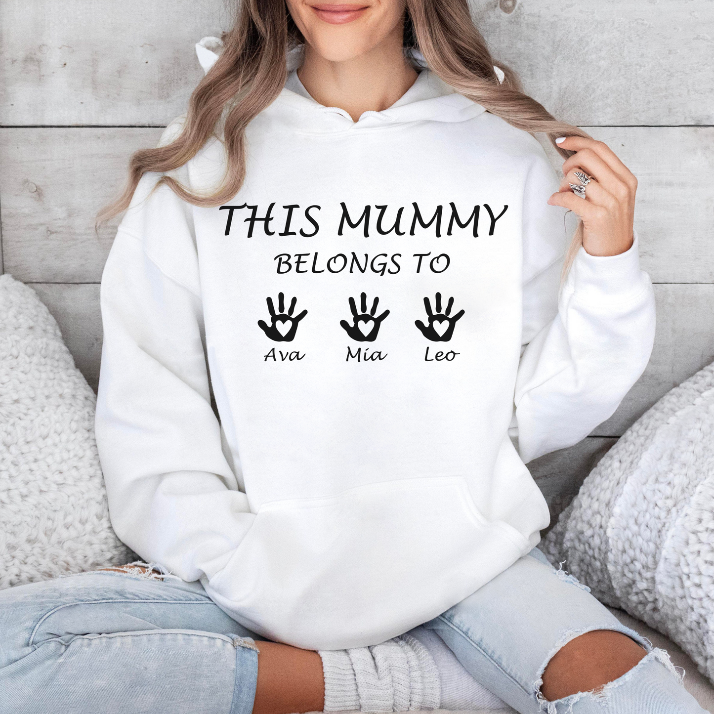 Mamas Liebe Manifest - Personalisiertes Familien Sweatshirt