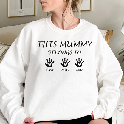 Mamas Liebe Manifest - Personalisiertes Familien Sweatshirt