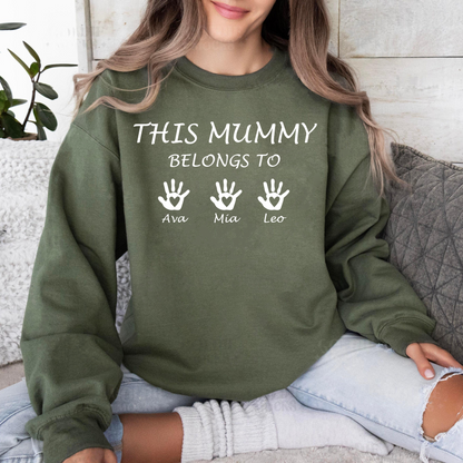 Mamas Liebe Manifest - Personalisiertes Familien Sweatshirt