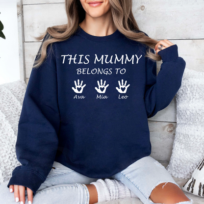 Mamas Liebe Manifest - Personalisiertes Familien Sweatshirt