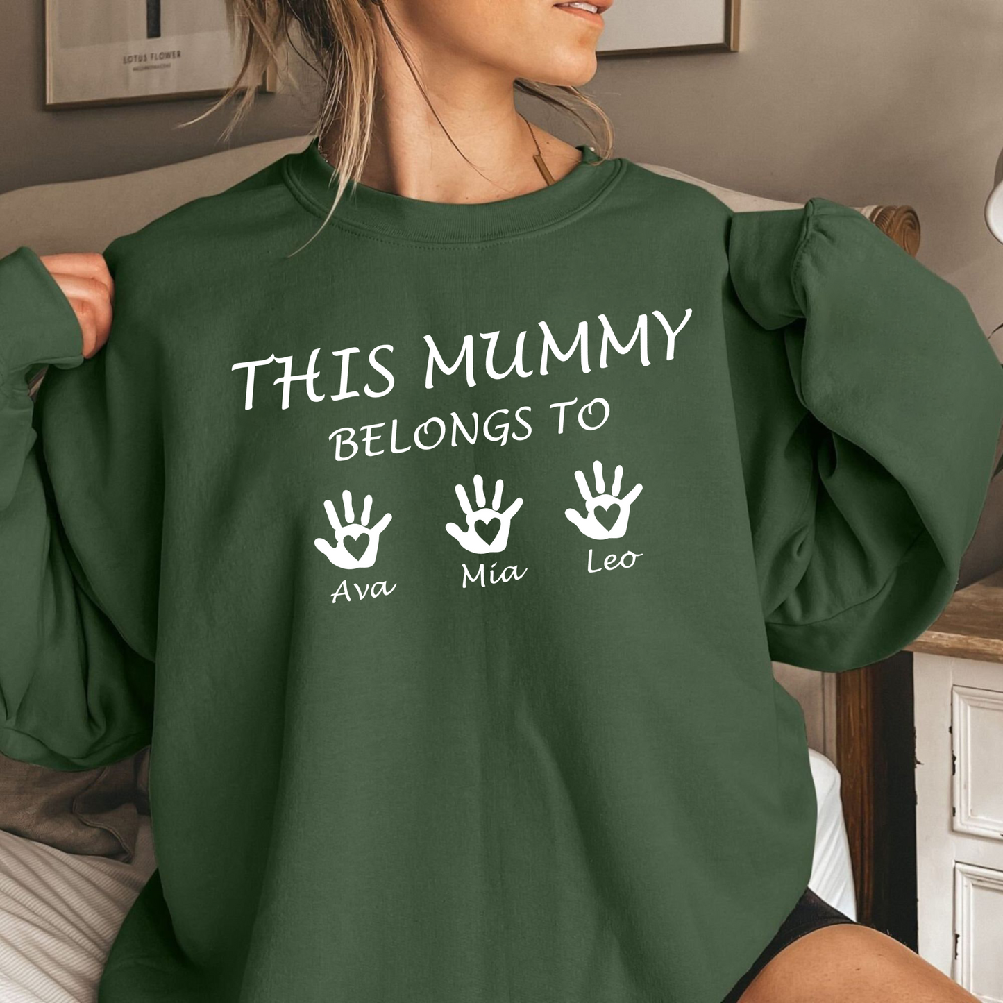 Mamas Liebe Manifest - Personalisiertes Familien Sweatshirt