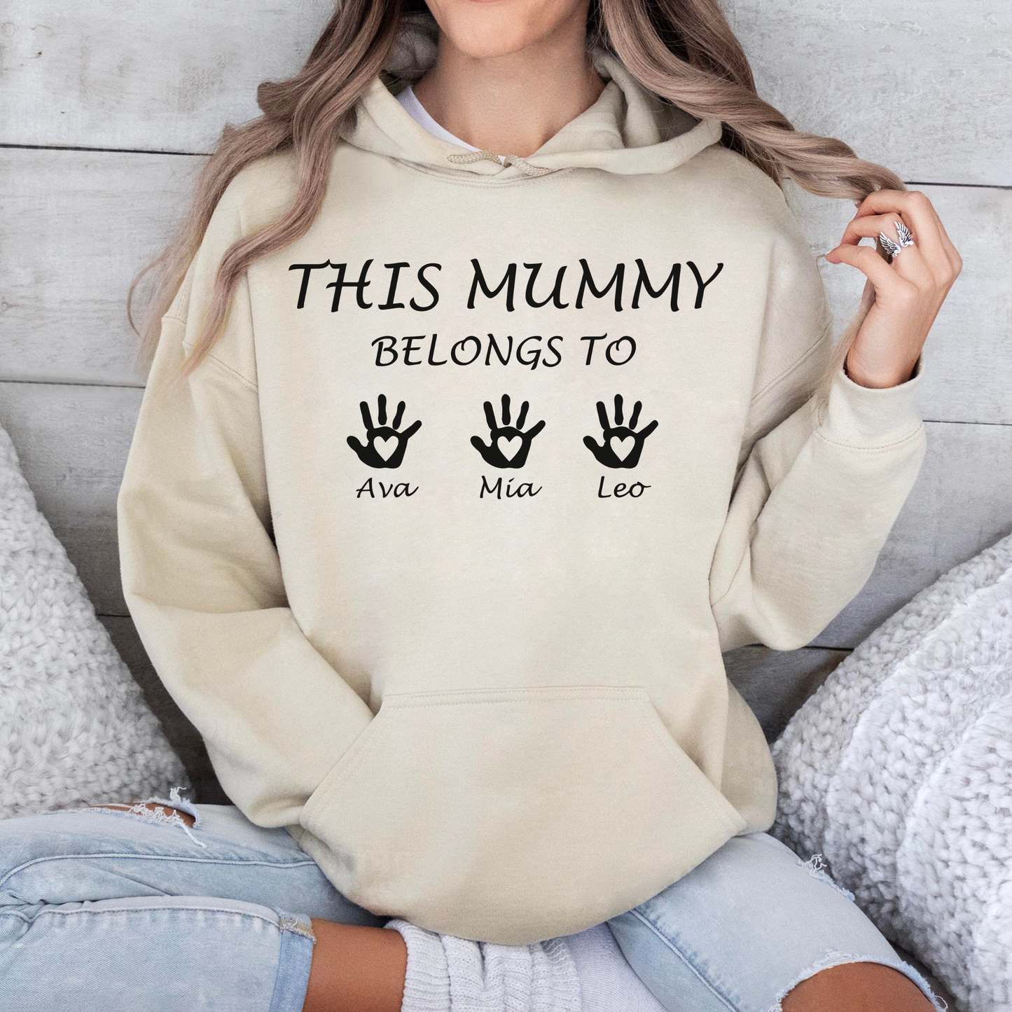 Mamas Liebe Manifest - Personalisiertes Familien Sweatshirt