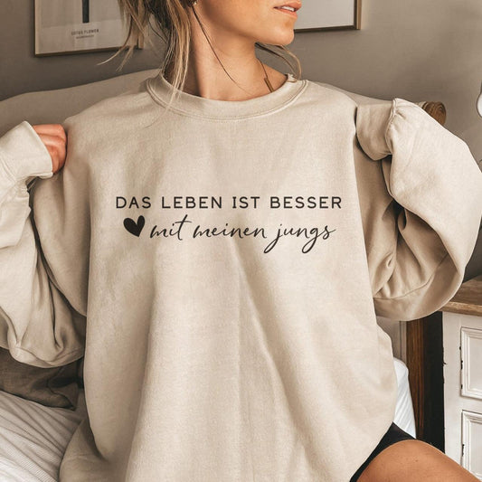 Mit meinen Jungs ist das Leben besser - Geschenk für Mama - GiftHaus