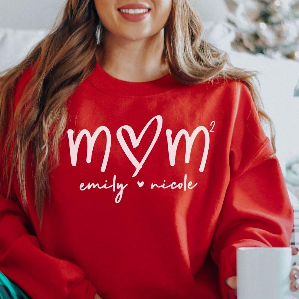 Benutzerdefiniertes Mom of Three Sweatshirt – Personalisierte Mutter von Kindern