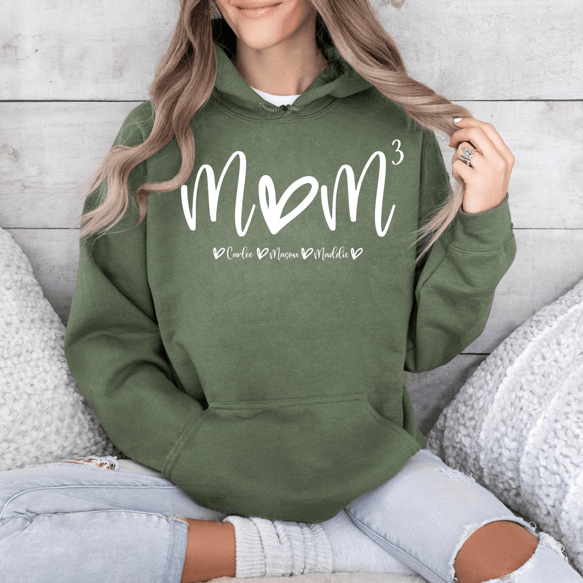 "Mom^N" Shirt: Customize Kids' Count & Names - Perfect Gift - GiftHaus