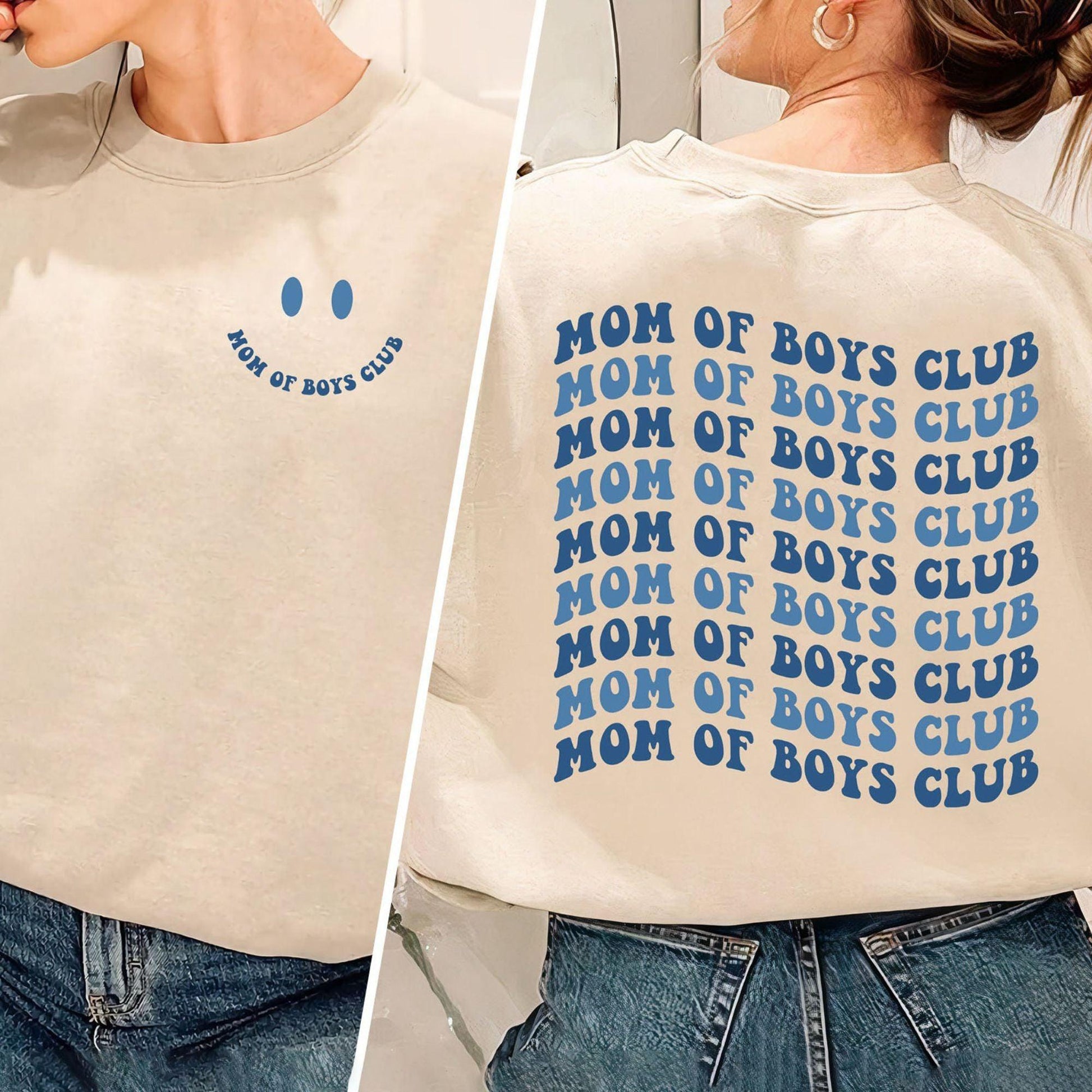 Mutter von Jungen Club Sweatshirt - GiftHaus